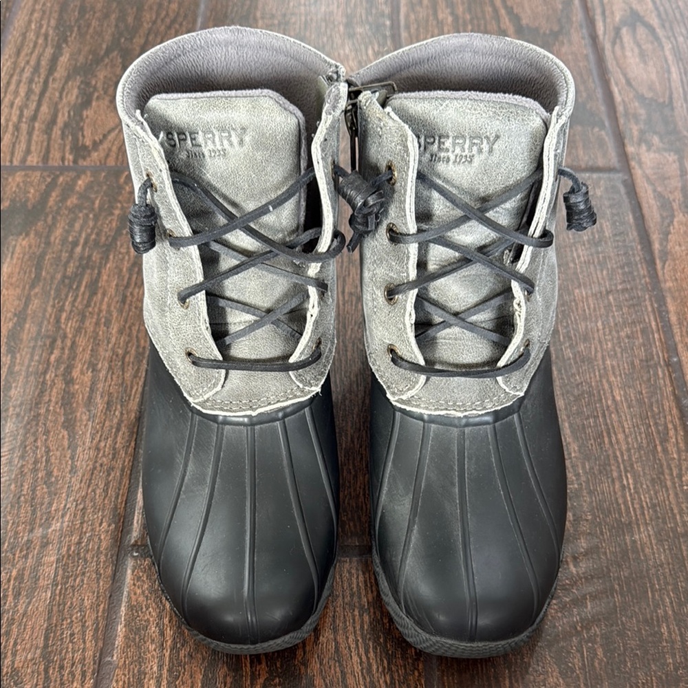 Sperry Black and Gray Waterproof Boots